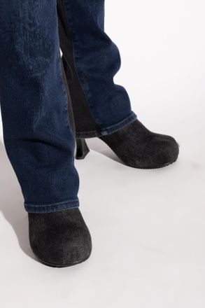 Diesel Heeled Sandals D-WOODSTOCK, Womens, Black