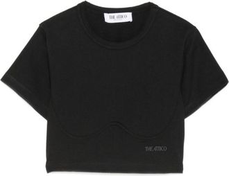 The Attico Black Logo Crew Neck T-Shirt