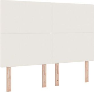 vidaXL Headboard Simple Cream 140cm Corduroy Fabric vidaXL