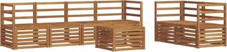 vidaXL Conjunto De Sof&aacute;s De Exterior 7 Uds. Natural Vidaxl
