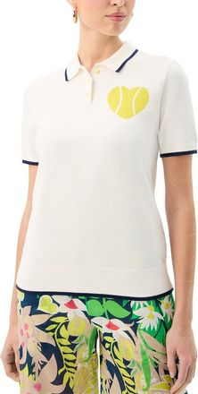Trina Turk Serena Heart Polo Shirt