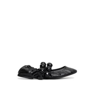 Alaia Alaia Sphere leren Mary Jane-flats