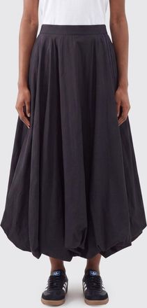 Yohji Yamamoto Gonna midi a palloncino in taffet&agrave; con vita alta