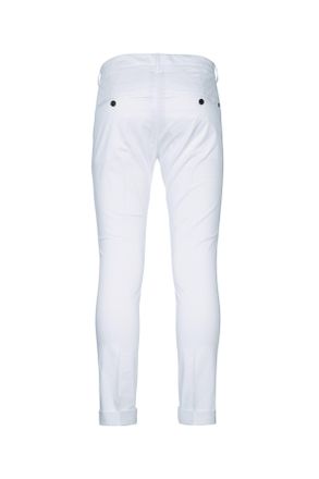 Dondup Mens Pantalone Gaubert Bianco Co Ea Pantaloni Trousers