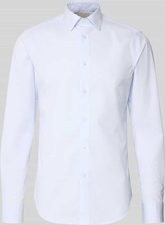 Calvin Klein Slim Fit Business-Hemd mit Kentkragen in Bleu, Größe 38