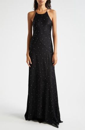 A.L.C. Sybil Stud Embellished Sleeveless Dress in Black/silver at Nordstrom Rack, Size 0
