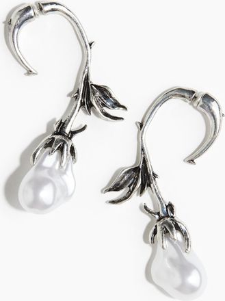 H&M Blütenförmige Ohrringe - Silber