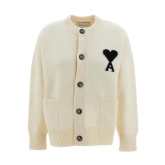 Ami Ami de Coeur Cardigan - Dames - Truien - Wit - Maat: XS Wol