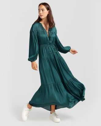 Belle & Bloom Window Seat Tiered Maxi Dress