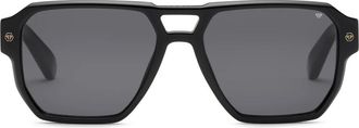 Philipp Plein Stud Zonnebril - Heren - Zonnebrillen - Zwart - ONE Size - Accessoires