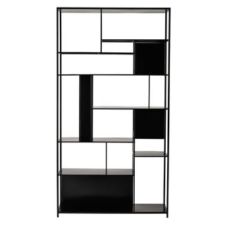 Maisons du monde Estanter&iacute;a de acero negro 107 cm