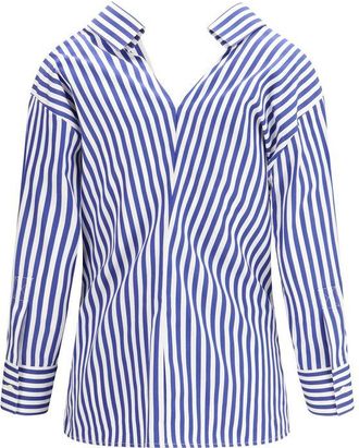 Givenchy Womens Blue Cotton Pattern Shirt