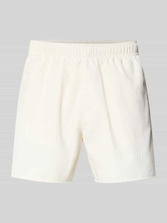 HUGO BOSS Regular Fit Badeshorts mit Label-Pr&auml;gung Modell TONAL in Weiss, Gr&ouml;&szlig;e XXL
