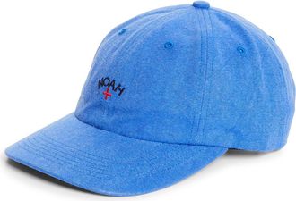 Noah Washed Cotton Canvas Baseball Cap in Royal at Nordstrom