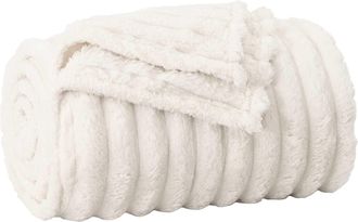 vidaXL Manta Crema 150 X 130 Cm 0.45 Kg Lana Vidaxl