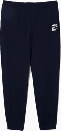 Lacoste Mens Xh0145 Crocodile Logo Solid Patterned Joggers - Navy - Size: 29/28/32