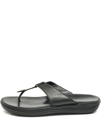 Louis Vuitton textured-leather sandals - Black