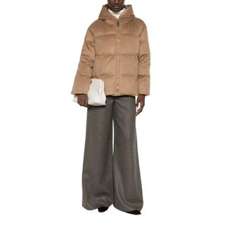 Max Mara Omkeerbaar Pufferjack - Dames - Jassen - Bruin - Maat: 4XS Wol