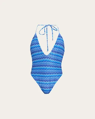 Ramy Brook Wave Electra One-Piece Swimsuit