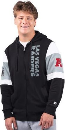 Starter Mens Starter Black Las Vegas Raiders Extreme Full-Zip Hoodie at Nordstrom, Size Medium