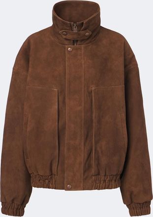 Magda Butrym Suede bomber jacket