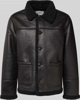 Jack & Jones Jack & Jones Jacke mit Knopfleiste Modell CAMBRIDGE in Black, Größe XXL