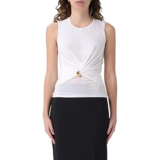 Elisabetta Franchi Top met juweeldetails - Dames - Tops zonder mouwen - Wit - XS - Tops