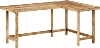 vidaXL Vidaxl - Escritorio madera maciza mango 165x110x75 cm