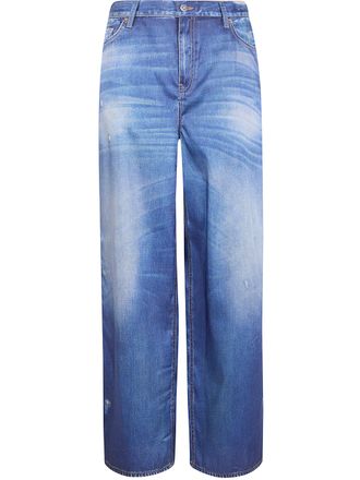 Golden Goose Journey WS Boyfriend Peggy Pant Archive Denime Print