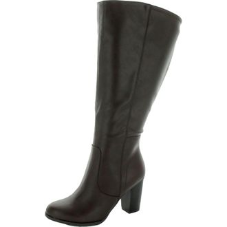 Style & Co. Addyy Wide-Calf Tall Knee High Boots Chocolate ADDYYPWC Womens