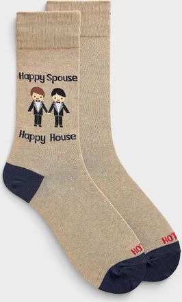 Hot Sox Mens Happy Husbands socks