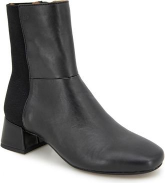Gentle Souls Eileen Block Heel Bootie in Black Leather at Nordstrom, Size 5.5