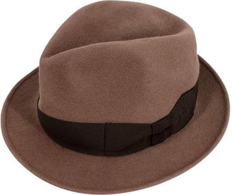 Bespoke Aristocrat Brown Wool Fedora