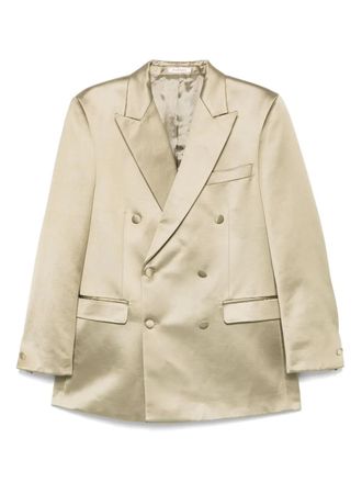 Fursac double-breasted blazer - men - Viscose/Cotton/Viscose - 48 - Yellow