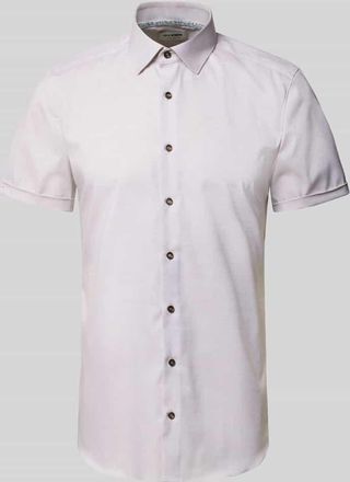 Olymp Level 5 Slim Fit Business-Hemd mit Kentkragen in Sand, Gr&ouml;&szlig;e 38