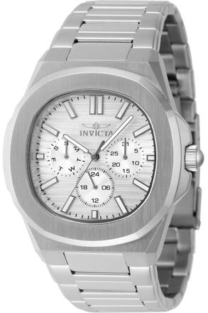 Invicta Speedway 48324 Heren Horloge - Quartz Uurwerk - Roestvrij Staal met zilveren Wijzerplaat - 41mm