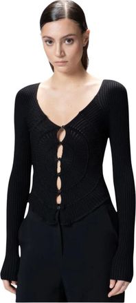 Pinko Pinko, Truien & Vesten, Dames, Zwart, S, Vergina Cardigan Sunny