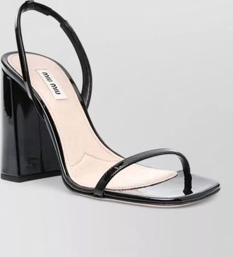 Miu Miu calfskin platform sandals
