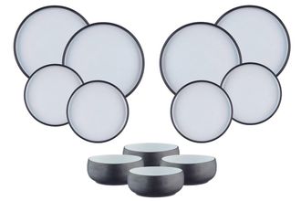 Bj&ouml;rn Borg Juego de vajilla GOURMET - 12 piezas - &Oacute;nix