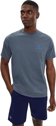 Arc'teryx Kragg SL Cotton Bird Word Short Sleeve Mens Clothing Dark Stratus/Fluidity : 2XL