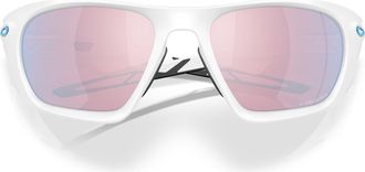 Oakley Lateralis 60mm Prizm Polarized Rectangular Sunglasses in White at Nordstrom