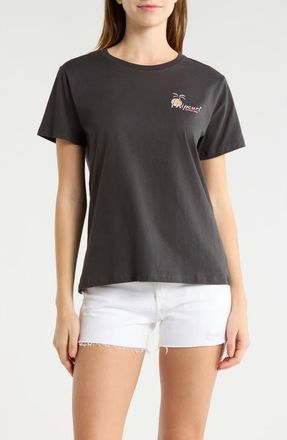Rip Curl Tide Line Standard Graphic T-Shirt in Washed Black at Nordstrom, Size Xx-Small
