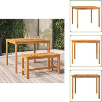 vidaXL The Living Store Tavolo da Pranzo da Giardino 90x90x74 cm Legno Massello Acacia - Tavolo da pranzo in legno