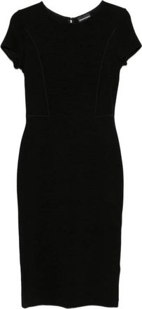 Emporio Armani Midi Jurk - Dames - Casual kleedjes - Zwart - 2XL - Kleedjes
