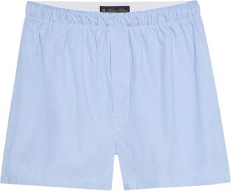 Brooks Brothers Micro Stripe Katoenen Boxer - Heren - Ondergoed - Blauw - Maat: 2XL Katoen