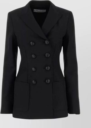 Alberta Ferretti grain de poudre blazer
