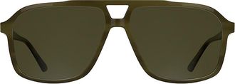 Calvin Klein Mens Aviator Sunglasses - Green