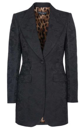 Dolce & Gabbana Black Single Breasted Blazer Size 38