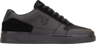 Lyle & Scott Sneakers - Heren - Sneakers - Zwart - 45 EU - Leer - Schoenen