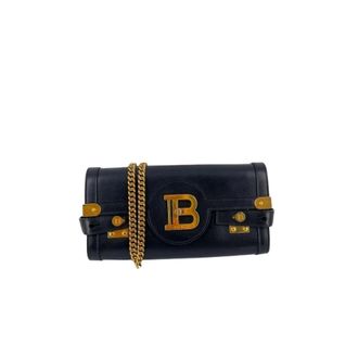 Balmain Pre-owned Clutches, female, Black, Size: ONE SIZE Pre-owned B-Buzz Leather Shoulder Bag